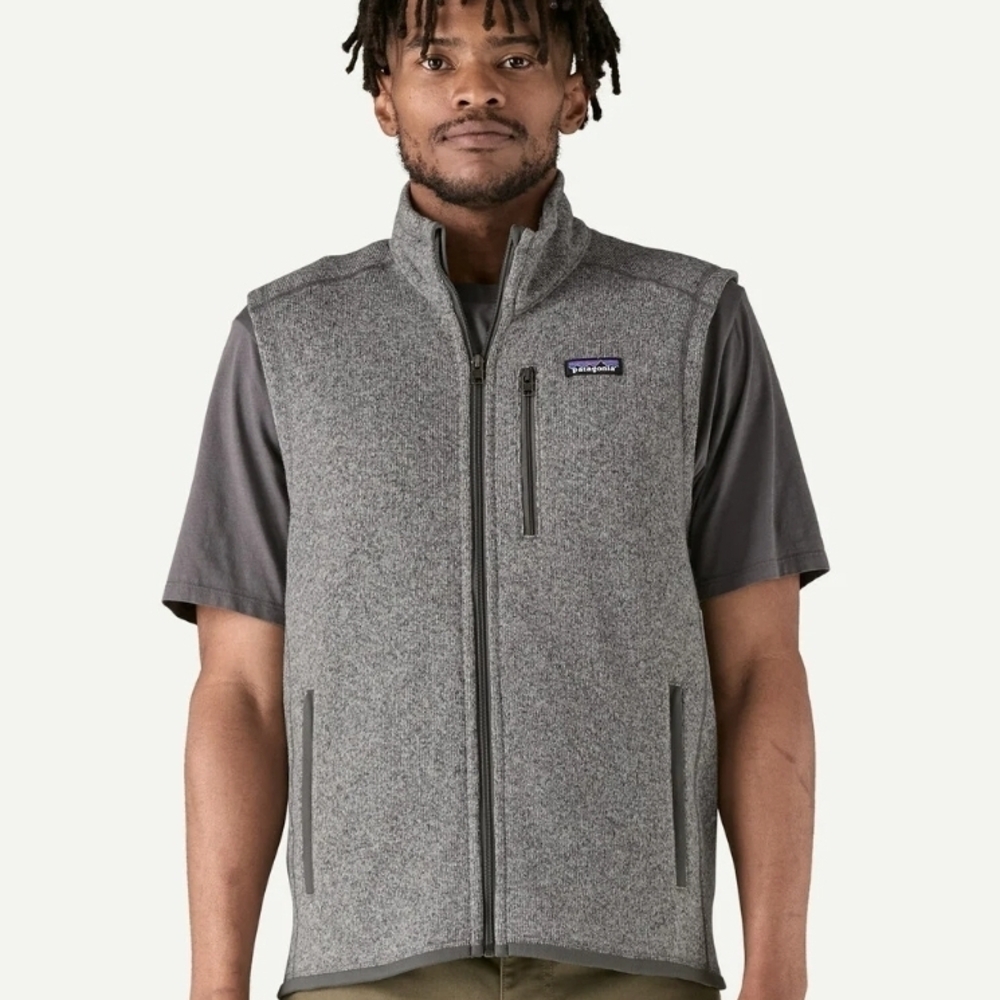 Patagonia Men's Grey Full-Zip Fleece Vest